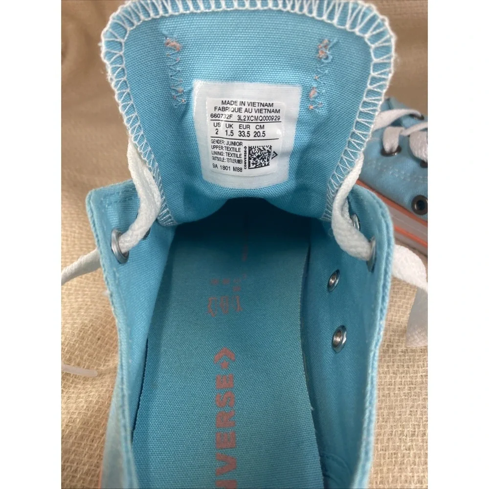 Converse Chuck Taylor All Star 660732F Junior Size‎ 2 Aqua